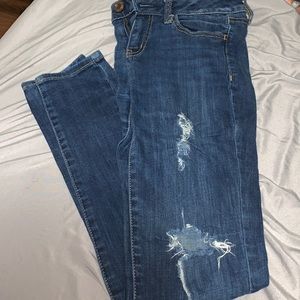 Ripped American Eagle Jeggings